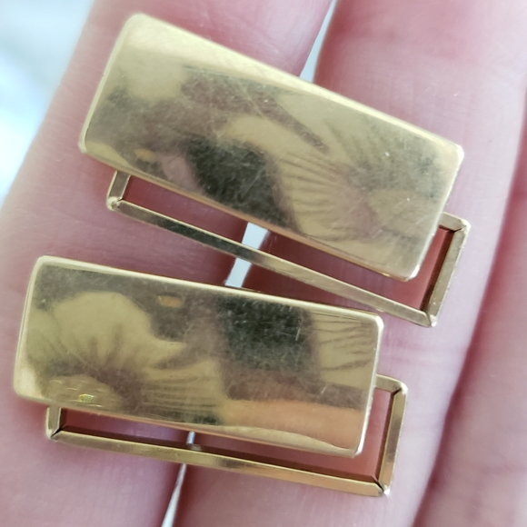 Vintage Krementz Amber Accent Cufflinks - Picture 11 of 11